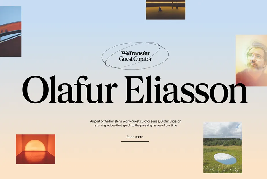 WeTransfer campaign artwork